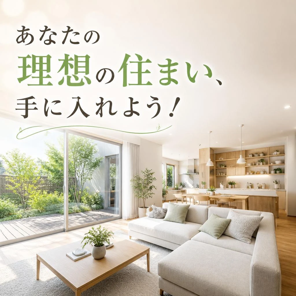 あなたの理想の住まい、手に入れよう！